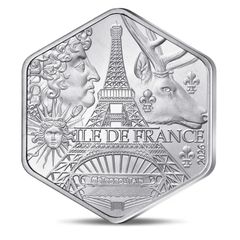 France 10 Euro Silver (.500) Brilliant Uncirculated Coin 2026 - Ile de France - Collection of region
