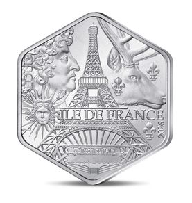 France 10 Euro Silver (.500) Brilliant Uncirculated Coin 2026 - Ile de France - Collection of region