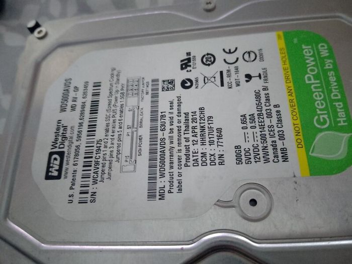 Various Hard Drives