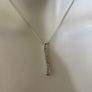 Silver tone sparkling necklace Image 7