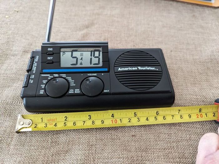 Travel Alarm Clock and AM/FM radio