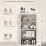 Bathroom cabinet with 4 Doors Classic White Image 3