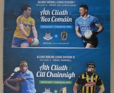 GAA 2017 - Dublin v Kilkenny Hurling League - Dublin v Roscommon Football League Programme