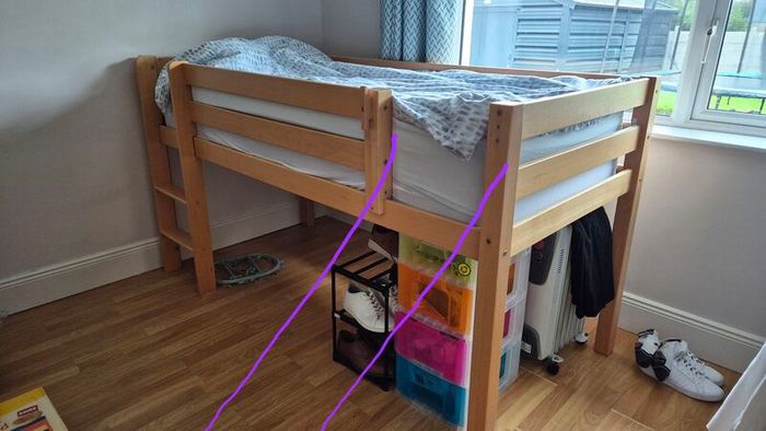 Mid sleeper single bed