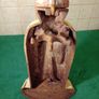 Vintage Knight Fireside Companion Guard/ Cast iron and enamel Image 6