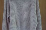 Pink and White Jumper size 12.