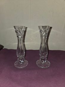 Pair of Cavan Crystal Bud Vases
