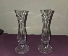Pair of Cavan Crystal Bud Vases