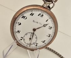 Antique Early 1900s Silver Pocket Watch Swiss made
