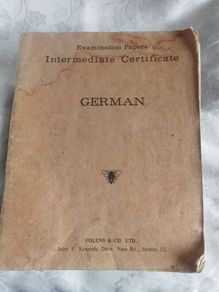 Vintage "Intermediate German Examination papers from 1953/1968 in perfect condition