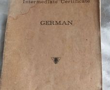 Vintage "Intermediate German Examination papers from 1953/1968 in perfect condition