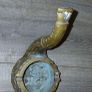 Vintage brass ashtray ,Pipe shaped ,very heavy Image 4
