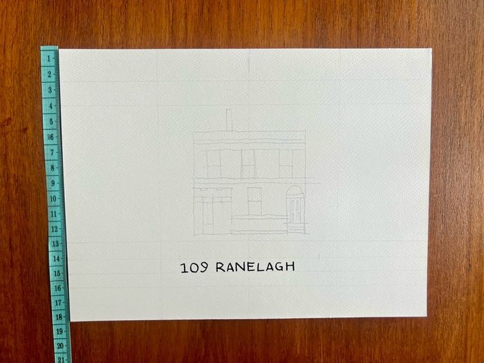 Custom Home Watercolour Painting