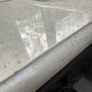 mahogany coffee table with beige marble top Image 8