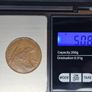 Ireland 1968 1d Penny Mint Error Struck on Defective Planchet Tin Planchet Image 2