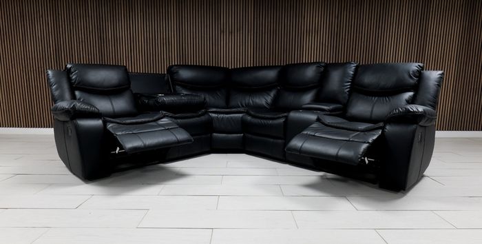 Valarie Corner Leather Recliner Sofa