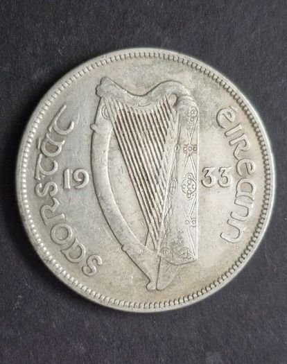 Ireland 1933 Silver Half Crown coin