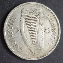 Ireland 1933 Silver Half Crown coin