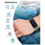 IOWODO Smart Watch, Fitness Watch with Heart Rate/Messages Alert/Blood Oxygen/Sleep Monitor, 5ATM Waterproof Step Counter Image 5