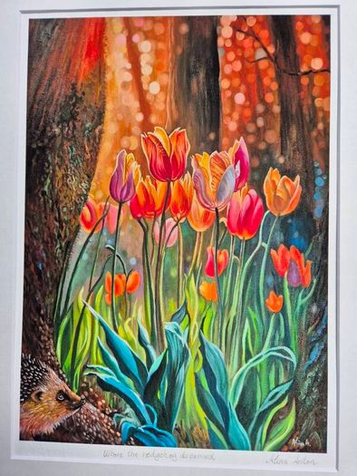Where the hedgehog dreamed | FineArt Print | Framed