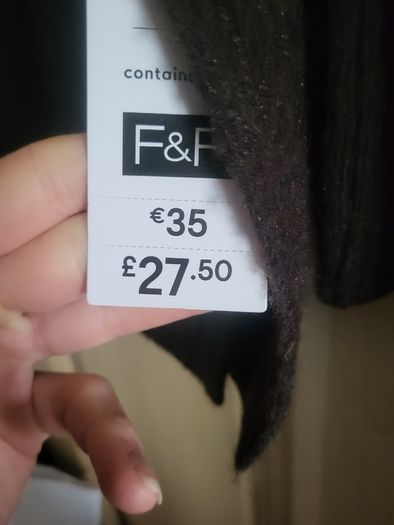 F&F Brown jumper XS NEW with labels