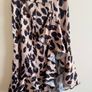 Satin Leopard Print Skirt, size S Image 3