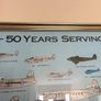 Rare 1986 Aer Lingus Golden Jubilee Framed Lithograph Poster Image 6
