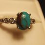 Sierra Nevada Turquoise & Zircon Ring (Bargain) Image 10