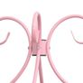 Canopy Bed Frame Pink Metal 90x200 cm Image 5