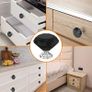 10Pcs 30mm Crystal Door Knobs, Glass Drawer Knobs Crystal Door Handles Diamond Pulls Zinc Alloy with 40 Screws of 2 Sizes 25mm, 19mm for Home Kitchen Office Chest Bin Drawer Decorating, Black Image 6