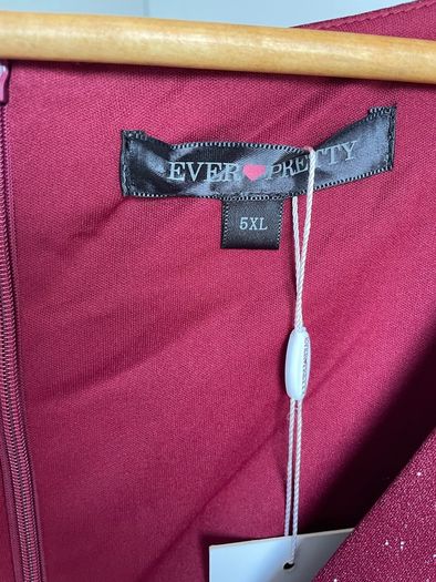 Ever Pretty stunning occasion evening dress burgundy plus size fully lined