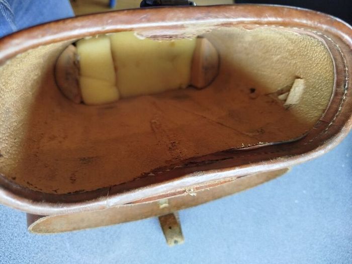 Vintage Leather Binoculars Case
