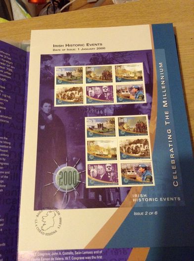 An Post Millennium 2000 complete collection in Millennium Album binder