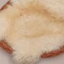 pet bed with sheepskin rug, made of wicker , Image 2