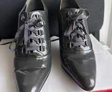 Nine West grey patent shoes - sz 6
