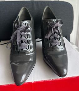 Nine West grey patent shoes - sz 6