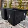 4x Large Deep Plastic Plant Pots Image 2