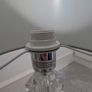 Pair of Crystal Effect Table Lamps with Grey Velvet Shades Matching Set Image 2