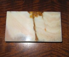 Unique Turkish Cream & Brown Onyx Plinth / Base