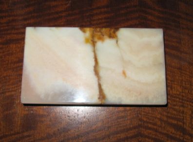 Unique Turkish Cream & Brown Onyx Plinth / Base