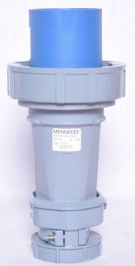Mennekes 63A-6h/200-250V 2P+ Type 1571A Industrial Connector Made in Germany. New
