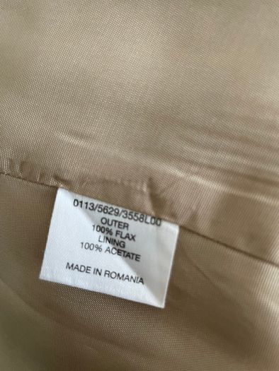 Hobbs Linen Dress - Size 10 - Elegant Neutral Occasion Wear