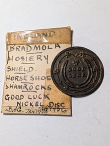 Glenageary Dublin Token. Pretty Polly