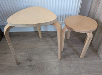 2x plywood stools