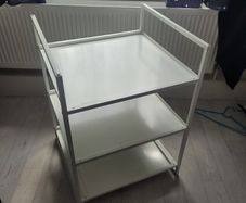 Metal Side table/shelves Ikea