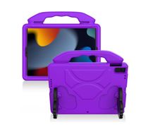 For iPad 10.2 7th Gen 2019 Case Kids Friendly Shockproof Tablet Smart Cover EVA Purple - FHT05IPTK3