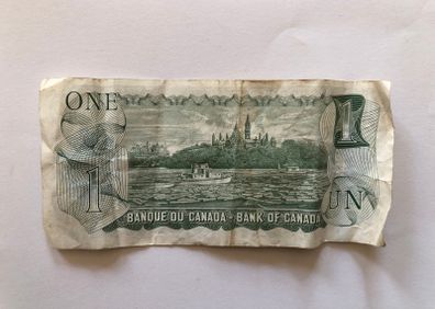 1973 Canadian One Dollar Bill Bank Of Canada