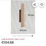 2 x travertine wall lights (wired) boxed Image 5
