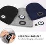 Rechargeable LED Lighted Beanie, Perfect Dad Gifts in Christmas, Stocking Fillers Cap with Light Hands Free Head Torch Unisex Winter Warm Knit Beanie (FREE POSTAGE) Image 5