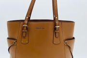 Michael Kors Brown Leather Tote Handbag